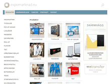 Tablet Screenshot of expomarknad.eu